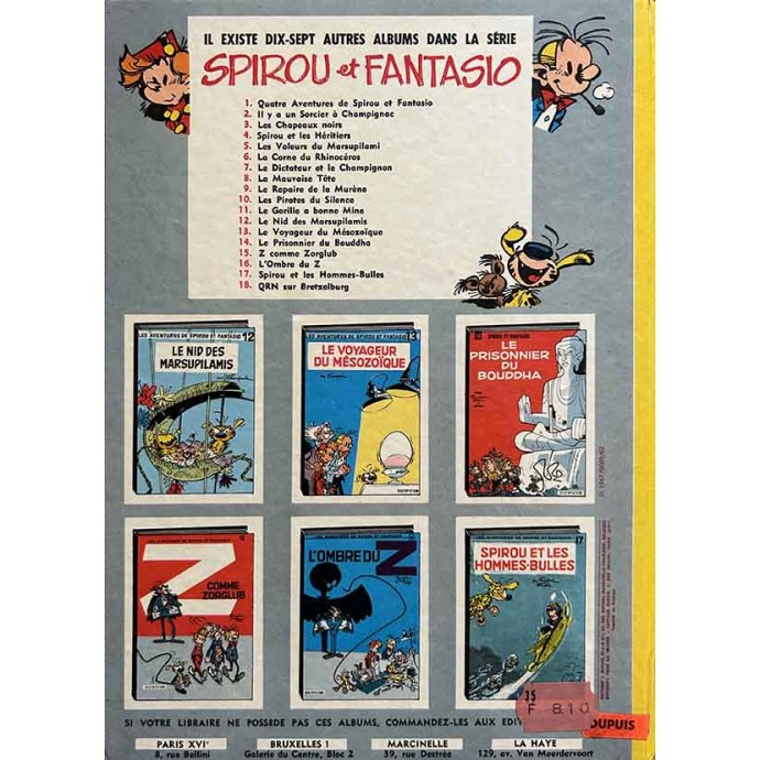 Spirou et Fantasio - 8. La mauvaise tête - 1967 - 2