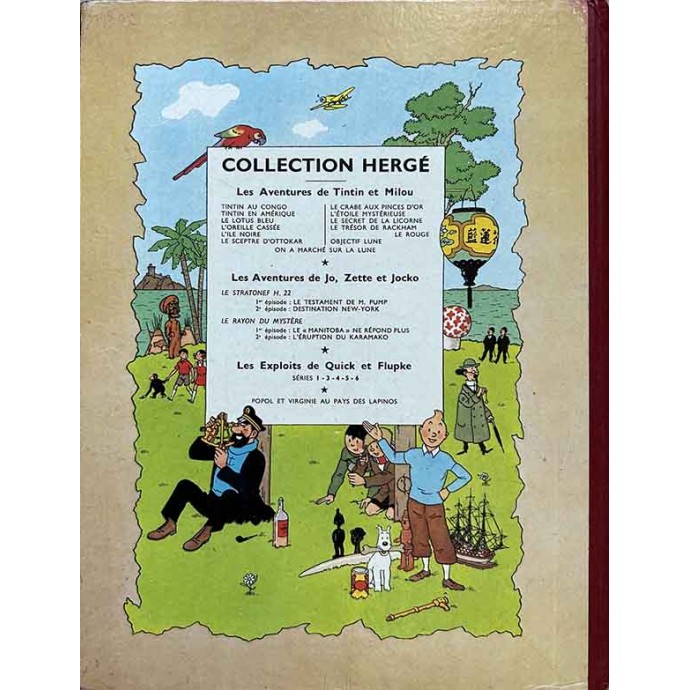 Tintin - On a marché sur la lune - B11 1954 - version pelliculée - 2