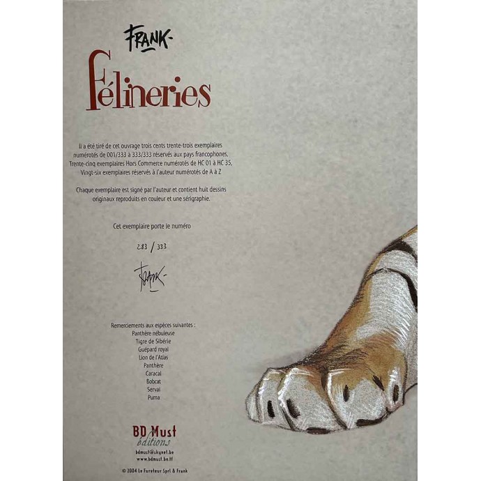 Frank Pé - Félineries - Portfolio - TL 2004 - 2