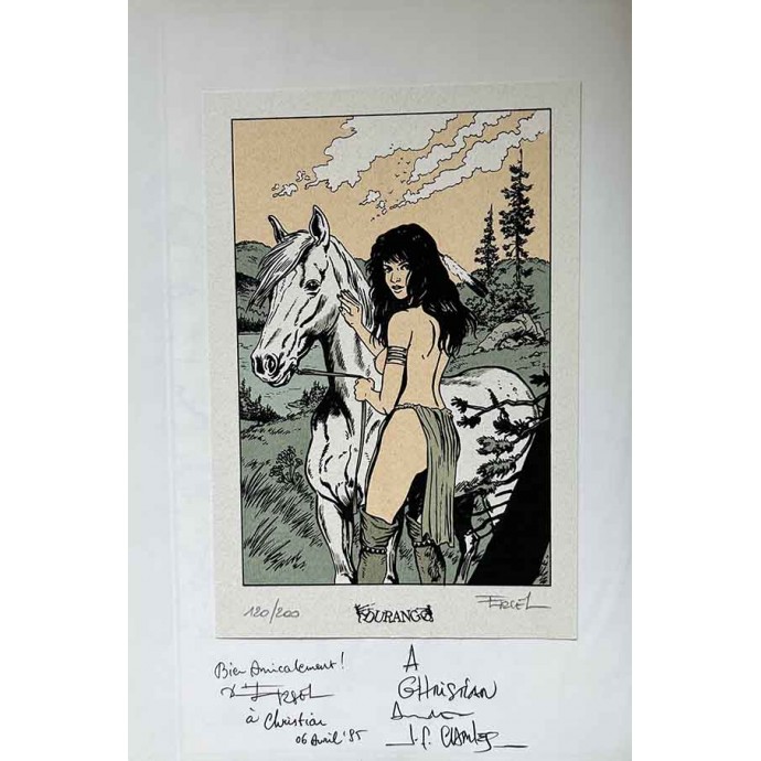 Pionniers du Nouveau Monde - 7. Crie-dans-le-vent - TL EO 1994 + sérigraphie - 2