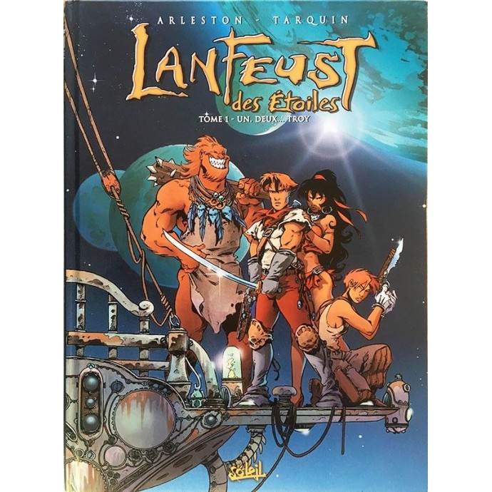 Lanfeust des Etoiles- Un, Deux...Troy - EO 2001 + ex-libris N/S - 1