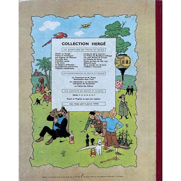Tintin - L'île noire - B22ter 1958 - 2