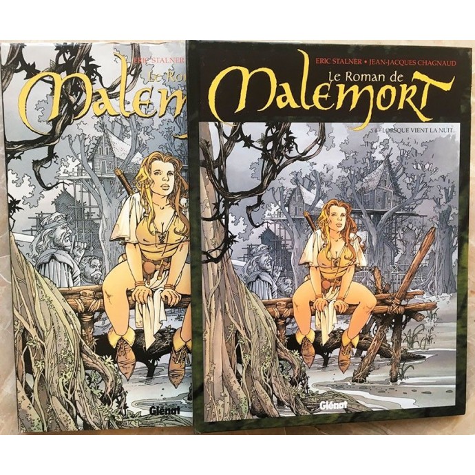 Roman de Malemort - Lorsque vient la nuit - EO 2002 + ex-libris - 1
