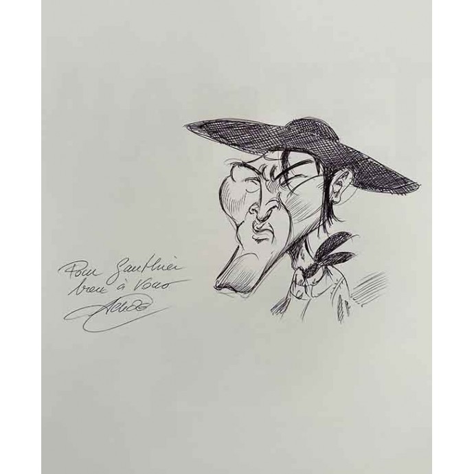 Wanted - Caricatures et Western - Maëster - EO 2012 + Dédicace Achdé - 2