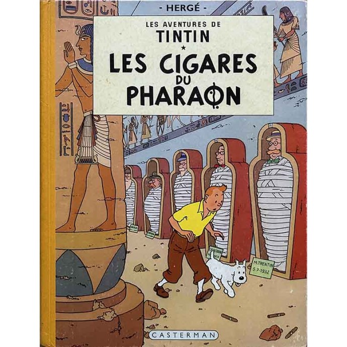 Tintin - Les Cigares du Pharaon - EO Coul. Française 1955 B14 - TBE - 1
