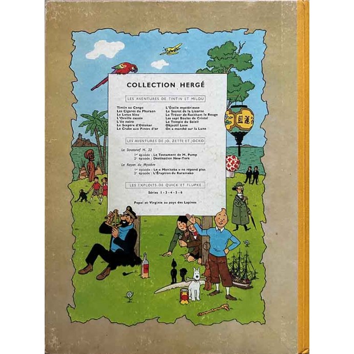 Tintin - Les Cigares du Pharaon - EO Coul. Française 1955 B14 - TBE - 2