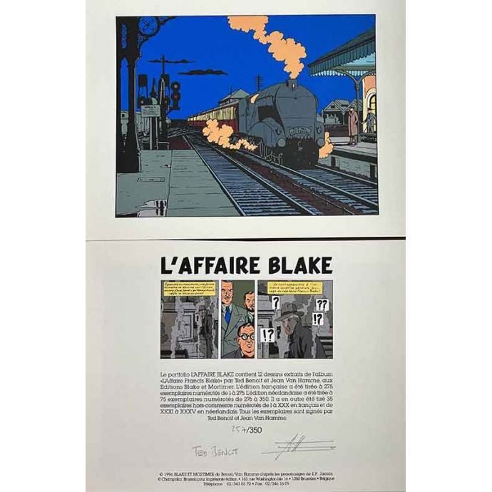 Blake et Mortimer - Portfolio L'affaire Blake - TL 1996 - 2