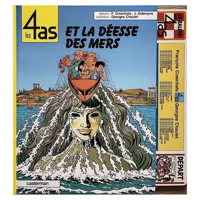 Les 4 as et la déesse des mers - n°25 - EO 1988 + jeu de l'oie - 1