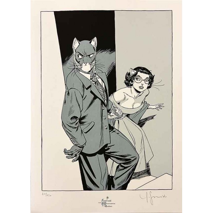 Blacksad - Ex-Libris Blacksad et Alma - TL Festival BD de Quebec - 2006 - 1