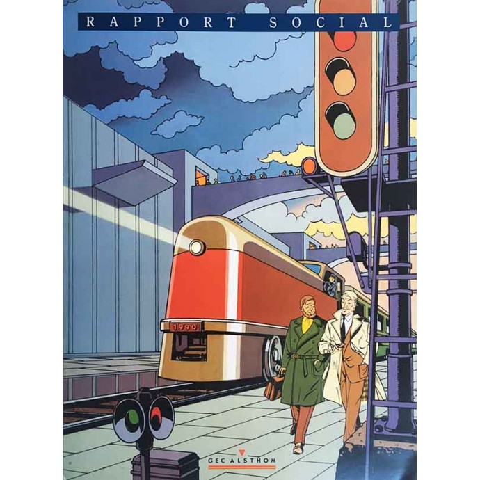 Blake et Mortimer - Rapport social - Pub GEC Alsthom - 1990 - 1