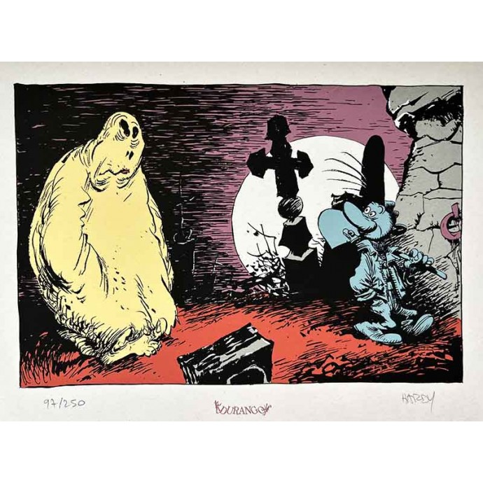 Pierre Tombal - 14. des décédés et des dés... - TL EO 1997 + sérigraphie - 2
