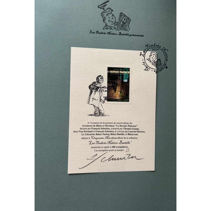 Blake et Mortimer - Le Dernier Pharaon - EO 2019 - TL Les Timbrés Nation - 2