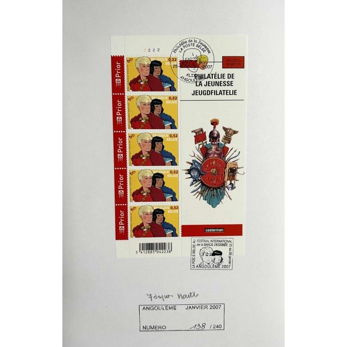 Alix - 6. Les Légions perdues - TL 2007 Angoulême + timbres - 2