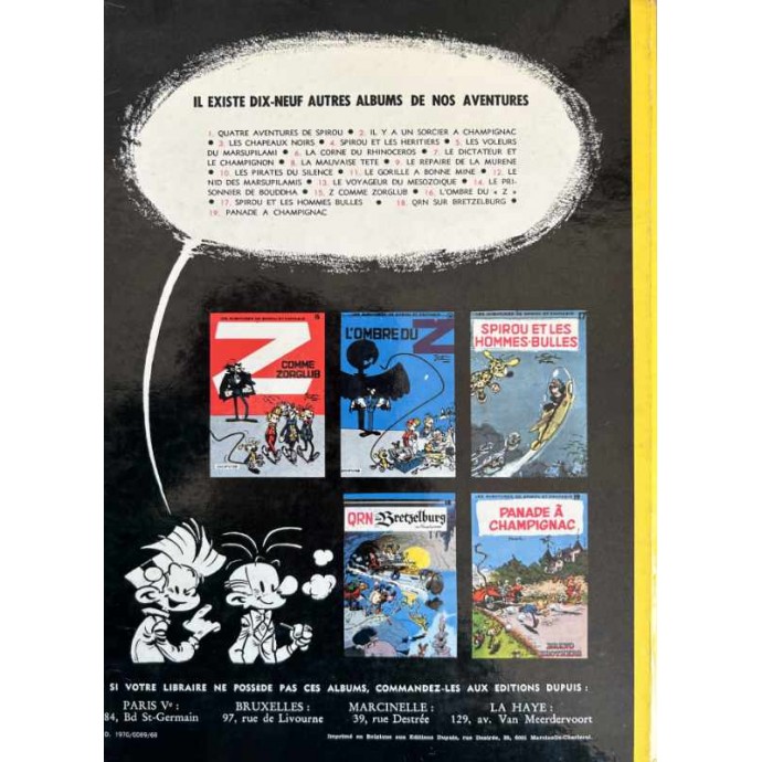 Spirou et Fantasio - 20. Le Faiseur d'Or - EO 1970 - 2