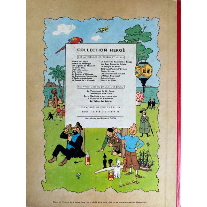 Tintin - Les Cigares du Pharaon - B30 1961 TTBE - 2