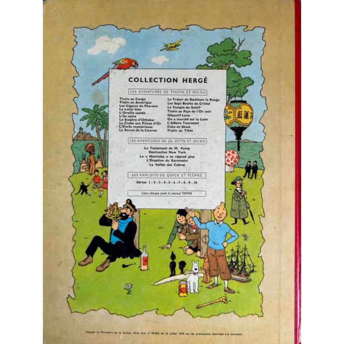 Tintin en Amérique - B30 1961 - 2