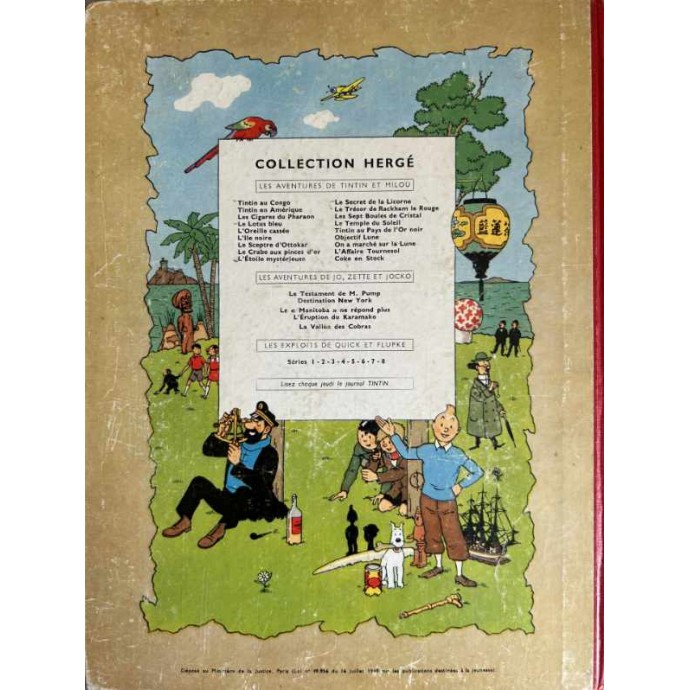 Tintin - L'oreille cassée - B26 1958 - 2