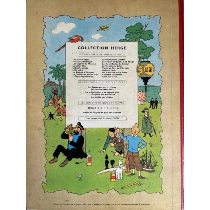 Tintin - Le Secret de la Licorne - B24 1957 - 2
