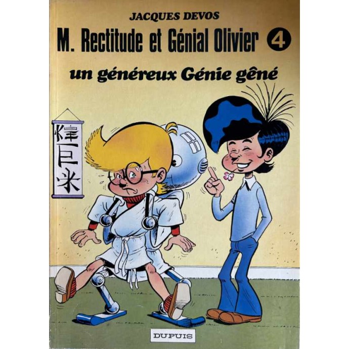 Génial Olivier - 4. un généreux Génie gêné - EO 1977 + Dédicace Devos - 2
