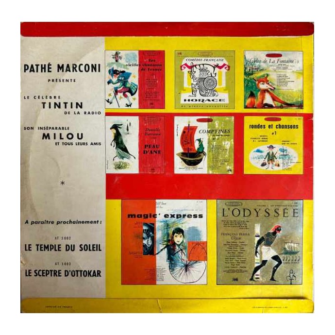 Tintin - Les 7 boules de Cristal - Disque vinyle 25cm/33 tours - 1961 - 2