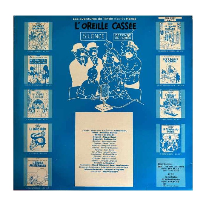 Tintin - L'oreille cassée - Disque vinyle 33 tours - 1977 - 2