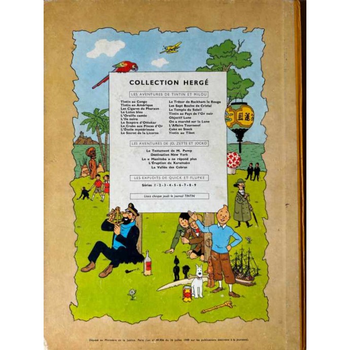 Tintin au pays de L'Or noir - B29 1960 - 2