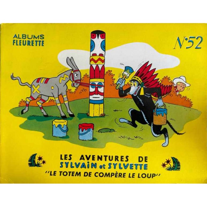 Sylvain et Sylvette - n°52 Le totem de compère le loup - 1ère série 1963 - 1