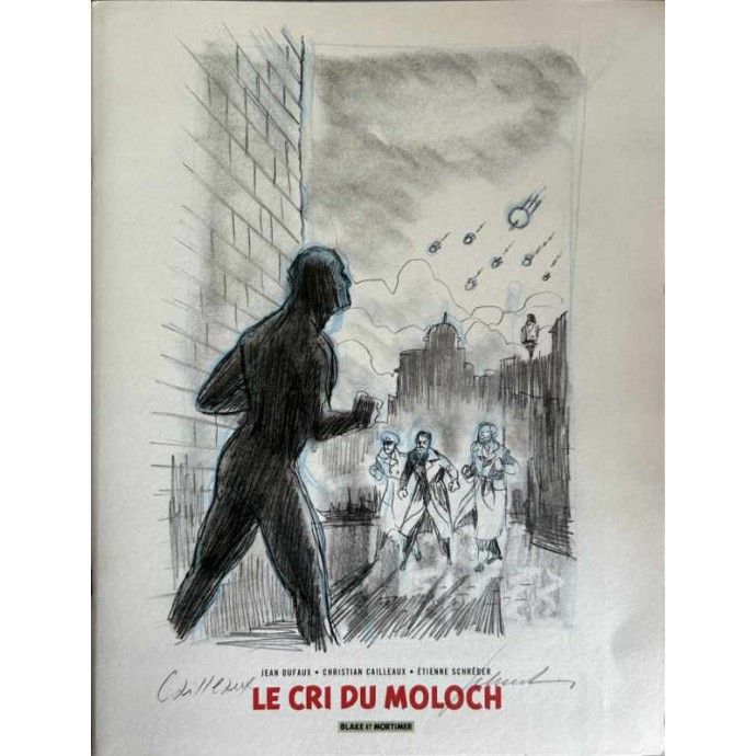 Blake et Mortimer - Carnet - Le cri du Moloch - TL Bulle 2020 signé + ex-libris - 1